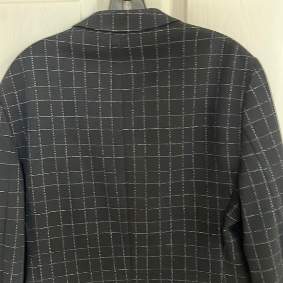 ZARA WINDOWPANE NAVY BLAZER - Picture 8 of 13